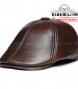 Mũ bê rê nam da bò có che tai BHY1917 Nón beret da thật, có size (12)